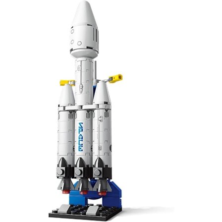 Vilbocr Falcon Heavy romrakett byggeklosssett romkapsel for 4+ år gutter barn gaveidé Super Heavy Launch Vehicle for Kids-69 deler