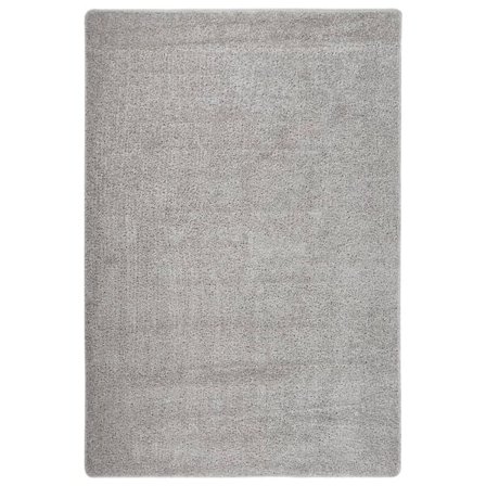 vidaXL Matta ljusgrå 140x200 cm halkfri