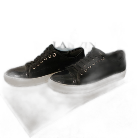 Svarta sneakers från Lanvin i skinn