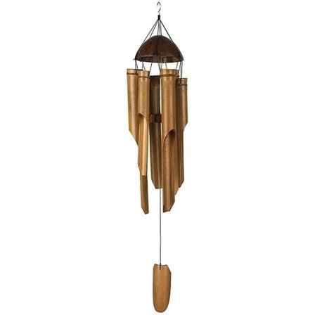 80cm Suuri Tuulikello Chime Feng Shui Puutarha Sääsuojattu Bambu Kookos KLB