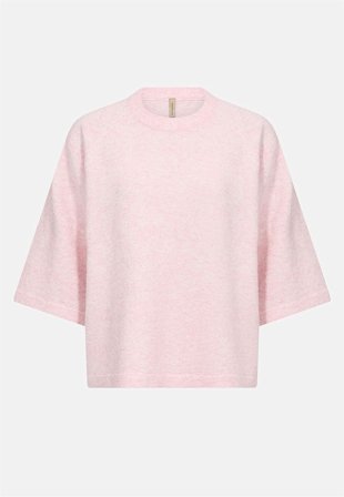 Soyaconcept - Stickad, supermjuk tröja - rosamelange - för damer - M (40) - Cellbes