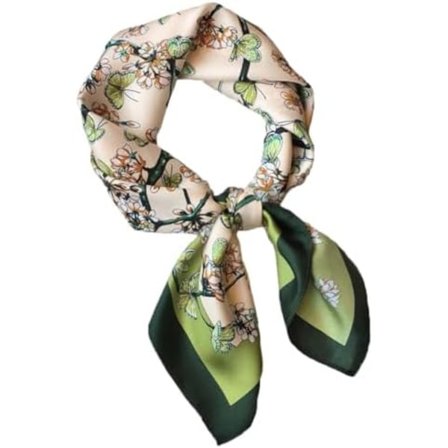 Satengskjerf for kvinner 70 x 70 cm Medium Firkantet Elegant Silkeaktig Hodeskjerf