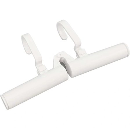 Justerbar Bærbar Reisehenger, Teleskopisk Sammenleggbar Klesorganisator for Bil og Daglig Bruk Hvit