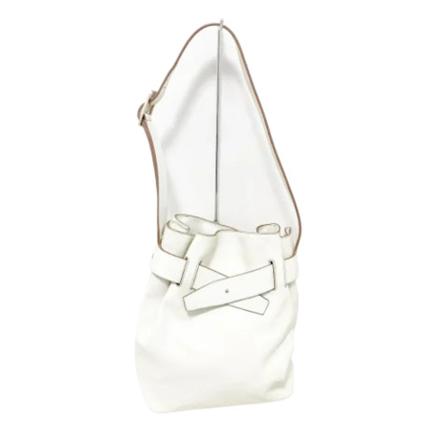Loewe Pre-owned, Pre-owned Leather shoulder-bags Wit, Dames, Maat:ONE Size,leer