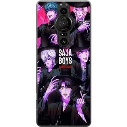 Kompatibelt Mobildeksel til Sony Xperia Pro-I Kpop Demonjegere Saja-gutter Mørk Idol Aura Lilla Demoneenergi