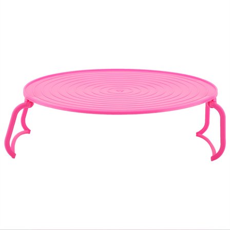 Mikrobølgeovn Dampstativ - Multifunksjonell Plast Matlagingsskuff (Rød)