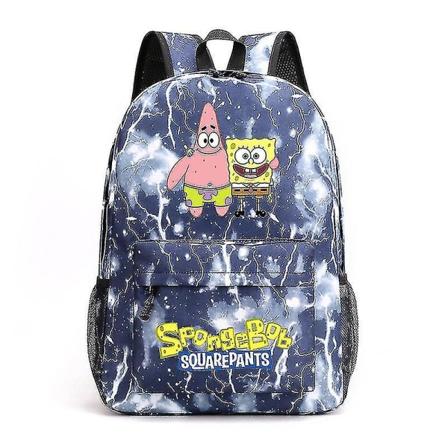 Spongebob Firkant Stjernepose Spongbob Studerende Rejse Stor Kapacitet Fritid Studie Rygsæk