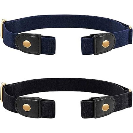 2 st justerbara bälten utan spänne elastiskt bälte osynligt bälte utan spänne dam herr stretchbälte för jeans