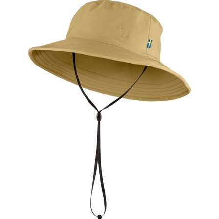 Fjällräven Women's Abisko Sun Hat in Dune Beige | Size: Large/XL, Polyester/Stretch Fabric