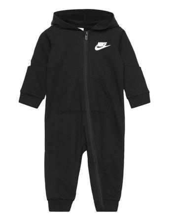 Nsw Futura Taping Hooded Coverall Långärmad Bodysuit Svart Nike