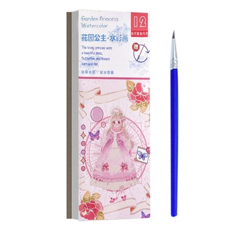 2 STK Pocket Akvarel Malebog Graffiti Billedbog 04 04