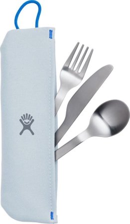 Hydroflask Flatware Set Stainless With Pouch eating utensils translation missing: en.shared.elasticsearch.filter.color.not_defined OneSize