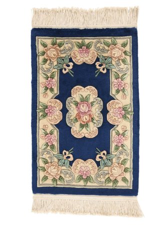 Tappeto Cinesi 90 Line 60X90 Nero/Beige (Lana, Cina)