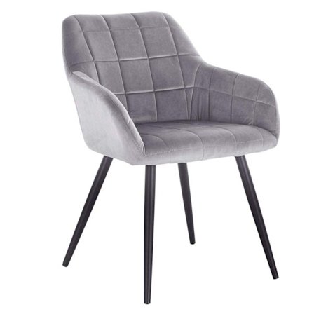 Rootz Velvet Dining Chair - Bekväma sittplatser - Snygg fåtölj - Ergonomisk design - Hållbar och enkelt underhåll - Anti-Slip - 49cm x 43cm x 81cm