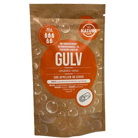Try Nature Universal Gulvvask (pulver) Sød Appelsin & Ceder 100 g, Tøj & Bolig, Husholdning, Rengøring
