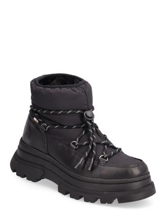 Foster_Halb_Nyw Shoes Boots Ankle Boots Ankle Boot - Flat Musta BOSS