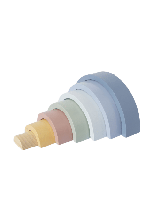 Koja Stapelleksak regnbåge REINE Träleksaker Flerfärgad ONESIZE