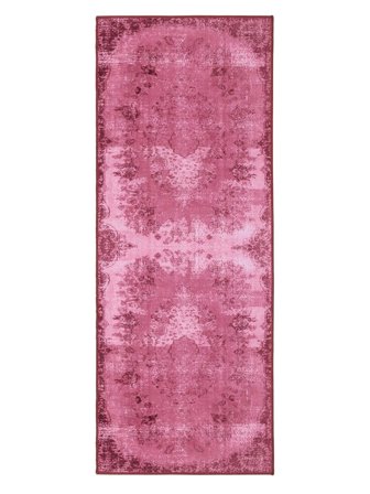 Medallion Washable Small Scarlett Rug - Pink 80X200 Classic Style