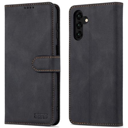 AZNS Samsung Galaxy A14 4G/5G Fodral Läder Svart