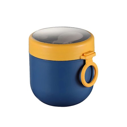 Havregrødsbeholdere med låg og skeer, bærbare yoghurtglas lækagesikre store dessertkopper til yoghurt morgenmad - Yvan VIV