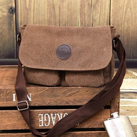 Mænd Crossbody Tasker Skuldertaske KAFFE