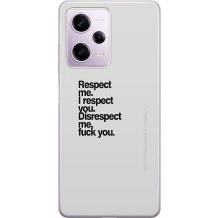 Xiaomi Redmi Note 12 Pro Gennemsigtig cover Respekt