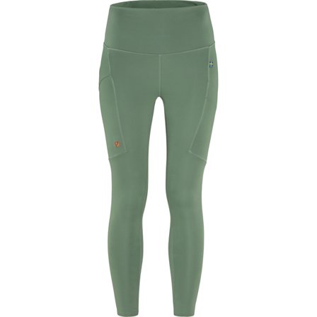 Fjällräven Women's Abisko Tights in Patina Green, Recycled Polyester | Size: 2XS