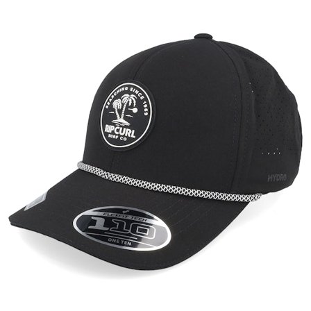 Rip Curl - Noir adjustable Casquette - Hydro Elite Cap Black 110 Adjustable @ Hatstore