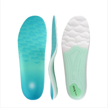 Stødabsorberende sportsindlæg med PORON energireturn og U-formet hælkop - EVA komfort, 1 par XL