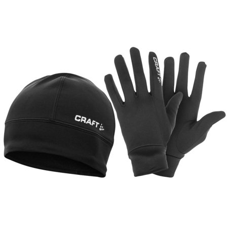 Craft Run Winter Gift Pack Men workout gloves Black S