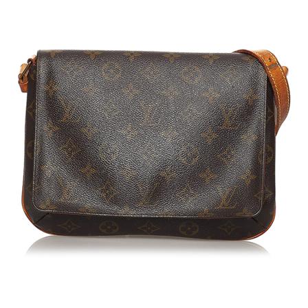 Louis Vuitton Vintage Pre-owned Monogram Musette Tango Short Strap Taske Brun, Dame Vintage Tasker, Størrelse: ONE Size
