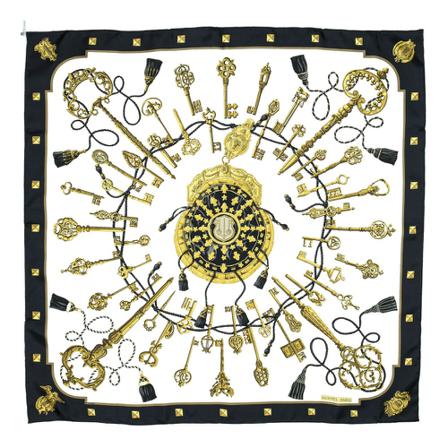 Hermès Vintage, Pre-owned Scarf Zwart, Dames, Maat:ONE Size