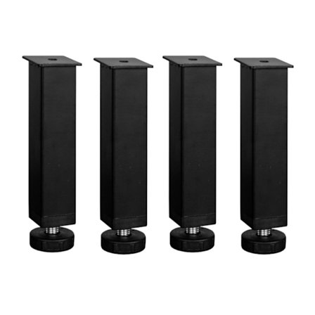 Bänkben Säng Justerbara Ben, 4 Stycken Enkelt Hål Justerbara Metallstöd Ben för Sängram Möbelfötter, Sängramstillbehör