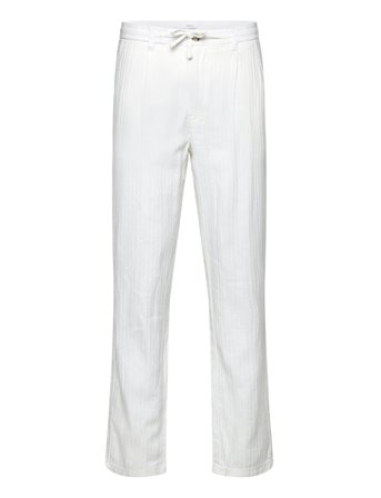 Linen Blend Herringb Pants White Lindbergh