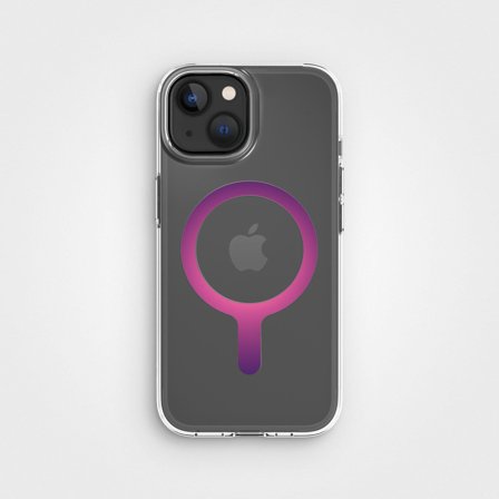 Grape - Avtagbar MagSafe-ring & Klart mobilskal-paket, iPhone 15