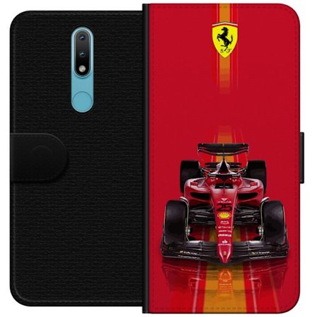 Yhteensopiva Lompakkokotelo Nokia Nokia 2.4 Ferrari Formula 1 -auto ikonisessa punaisessa muotoilussa urheilullisella tarkkuudella