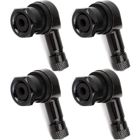 4 stk Motorsykkel Vinkelventil Aluminiums Vinkelventil 90 Grader Dekkventil Adapter Ventilforlengelse Adapter