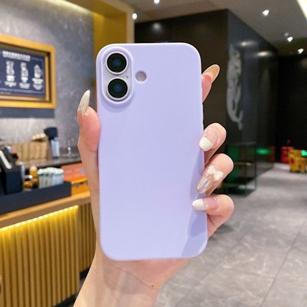 2 stk. Etui for iPhone 17 Lilla frostet myk silikon anti-fall