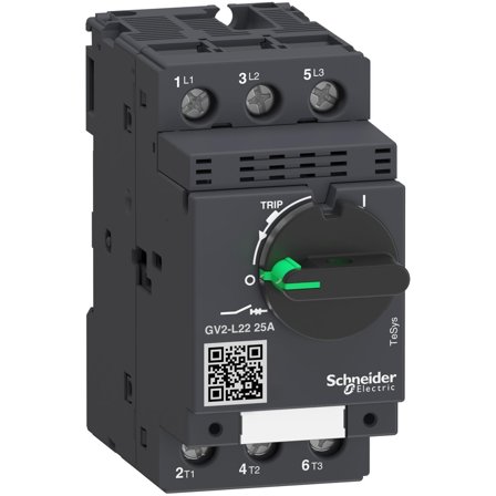 Schneider Electric GV2L22 Motorvernebryter magnetisk beskyttelse 25 A, Elfordeling & strømforsyning