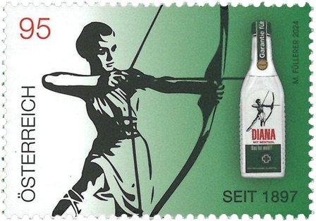 Østrig - Diana med menthol - Postfrisk frimærke