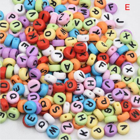 100st Childhood Education Bokstavssiffra Akryl Alfabetpärlor