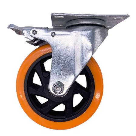 3 tommer drejelige hjul 1500lbs Heavy Duty hjul med bremse