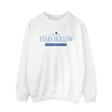 Gilmore Girls Dam/Kvinnor Stars Hollow Sweatshirt 4XL Vit