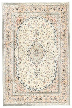 Keshan Rug Oriental Beige/Yellow (Wool, Persia)