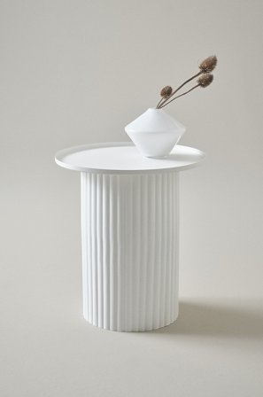 Jotex - Sidebord, Diameter 45,5 Cm Hvit - MEDINA - Kjøp Sidebord & småbord hos Jotex