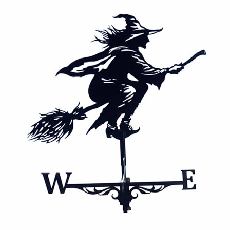 Koristeellinen tuuliviiri pihan koristeluun, ruostumaton teräs (noita)