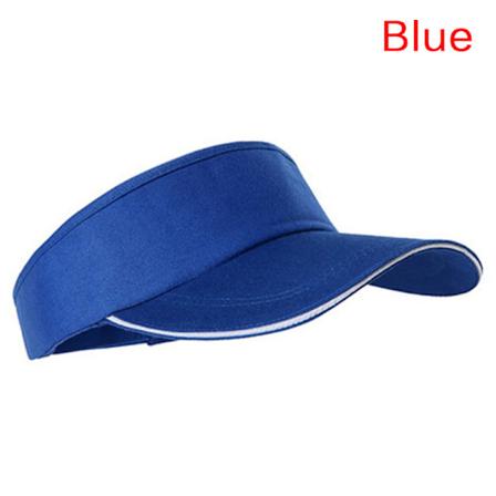 Justerbar Unisex Herr & Kvinnor Vanligt Solskydd Sport Golf Tennis B Blå Blue one size