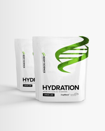 2 x Body Science Hydration - 300g - Lemon Lime, elektrolytter
