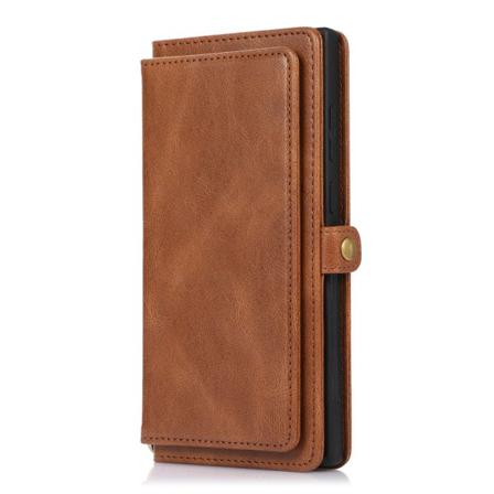 Samsung Galaxy S22 Ultra - Robust 2-1 Plånboksfodral Brun