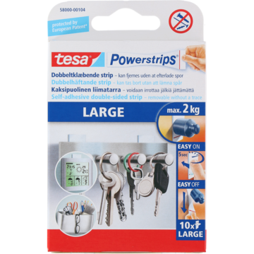 DOBBELTHEFTENDE STRIPS MAX 2KG